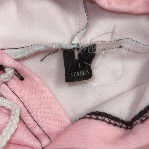 Demon Slayer Nezuko Women Crop Hoodie ears Pink Anime XS Small Sweater AMOMA - Picture 6 of 8